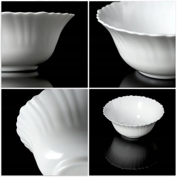 Salladsskål, Glas, 15 cm Diameter, Minimalistisk Design, CE / EU Certifiering, Mångsidig Användning