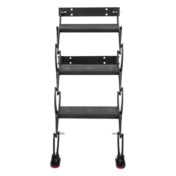 Foldestige, Væghængt Design, 200kg Belastningsevne,sort