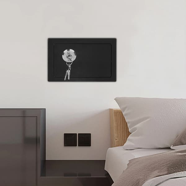Säkerhetsskåp, Låsbar Design, Rymlig Kapacitet,svart