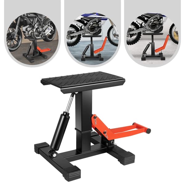 Motorcykellyft, Hydraulisk drift, Hög stabilitet,Röd