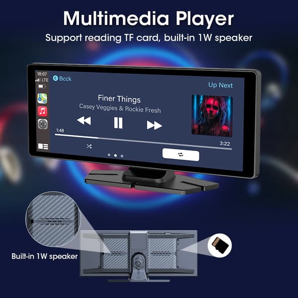 Bil Multimedia Afspiller, Smartphone Integration, Trådløs Forbindelse,10.26 tommer