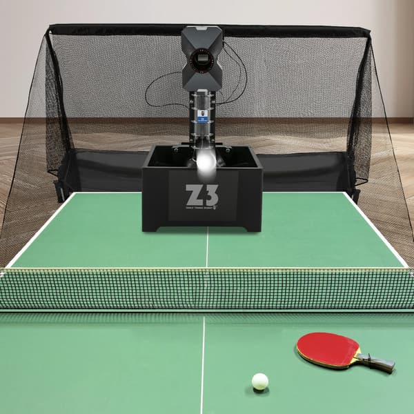 Ping Pong Bold Maskine, Programmerbare Tilstande, Trådløs Kontrol,Sort