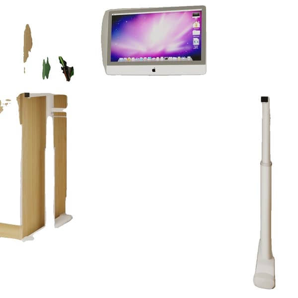 Justerbart Studiebord, Højdejusterbart, Multifunktionelt Design,Hvid + 60*120cm