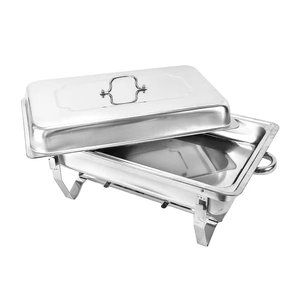 Chafing Dish, Rustfrit Stål, 9 Liter Kapacitet,Sølv