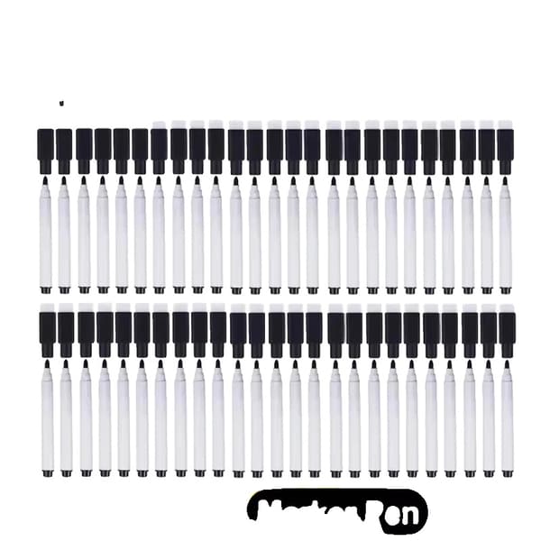 Torrtorkande Markörer, Inbyggd Suddgummi, Mjuk Bläckflöde,50Pcs