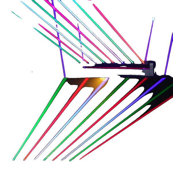 Laserlys, RGB-farveeffekter, alsidige kontroltilstande,EU stik