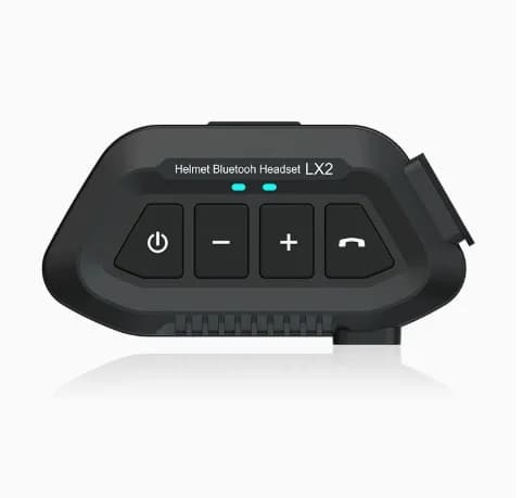 Hjelmheadset, Bluetooth-forbindelse, Lang batterilevetid,sort