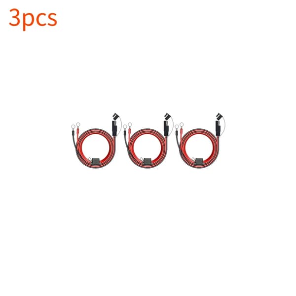 Batteriopladerkabel, SAE-kompatibilitet, 10A sikring,3pcs