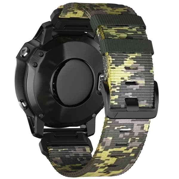 Urrem, QuickFit Design, Nylon Materiale,QuickFit 22mm-a, a-Camouflage Gul