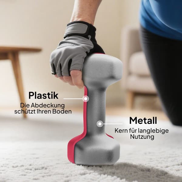Dumbbell Sæt, Hexagonal Design, Skridsikre Håndtag,vægtstangsæt
