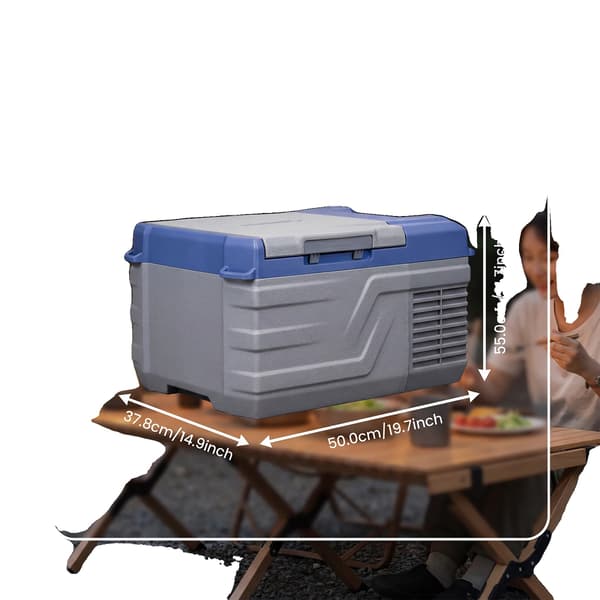 Bilkøleskab, Bærbar Kompressor Køler, 12V/24V Kompatibel,9L