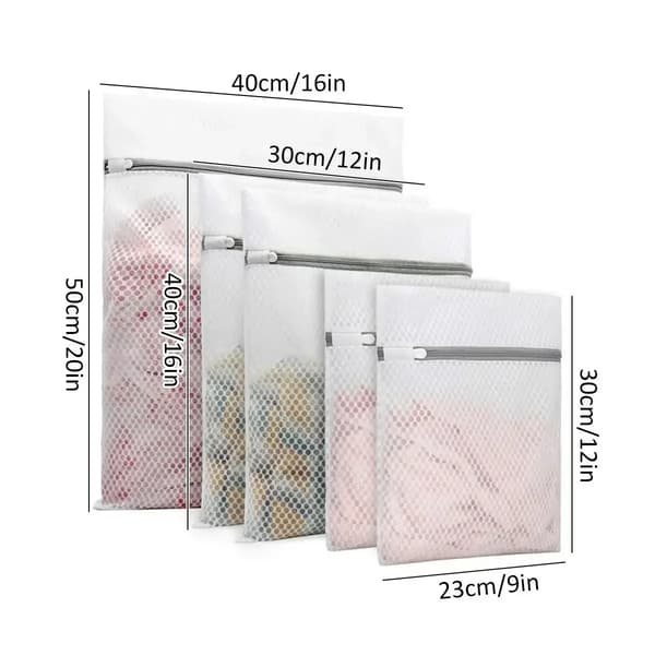 Mesh Vaskeposer, Rivestærke, Genanvendeligt Design,5Pcs