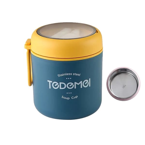 Mattermos, Isolerad Design, Läcksäker Konstruktion,Marinblå530ml