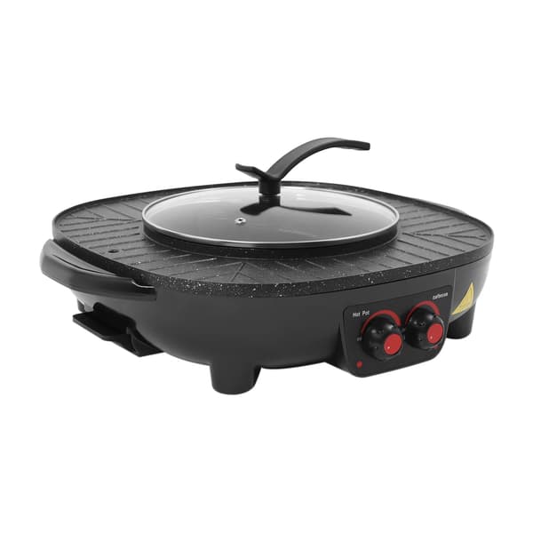 Hot Pot Grill, 2000W Lämmitys, 3L Kapasiteetti,musta