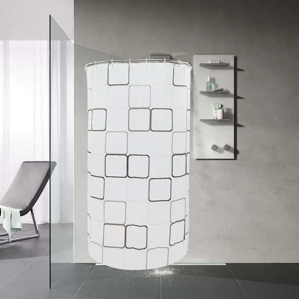 Duschdraperistång, U-formad design, hållbart rostfritt stål,MULTI