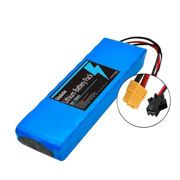 Elcykelbatteri, 100000mAh kapacitet, 36V konfiguration,XT60-SM