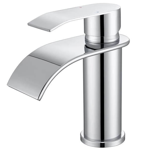 Vaskeskuffe, Moderne Vandfald Design, Holdbart Rustfrit Stål,G3/8, Rustfrit stål, Chrome-S