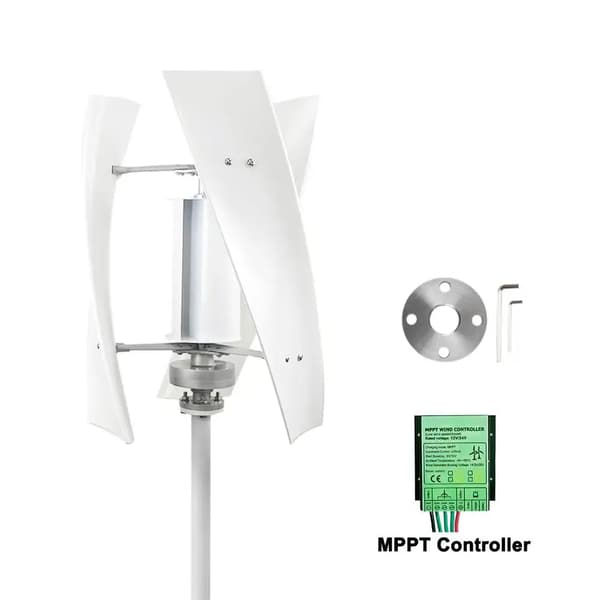 Vindkraftgenerator, vertikal axeldesign, 3000W max effekt,Med gratis MPPT-a, 48V, 3000W-a