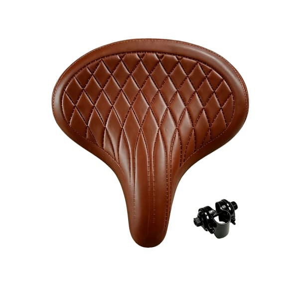 Cykelsæde, Ergonomisk Design, Stødabsorbering,Brun