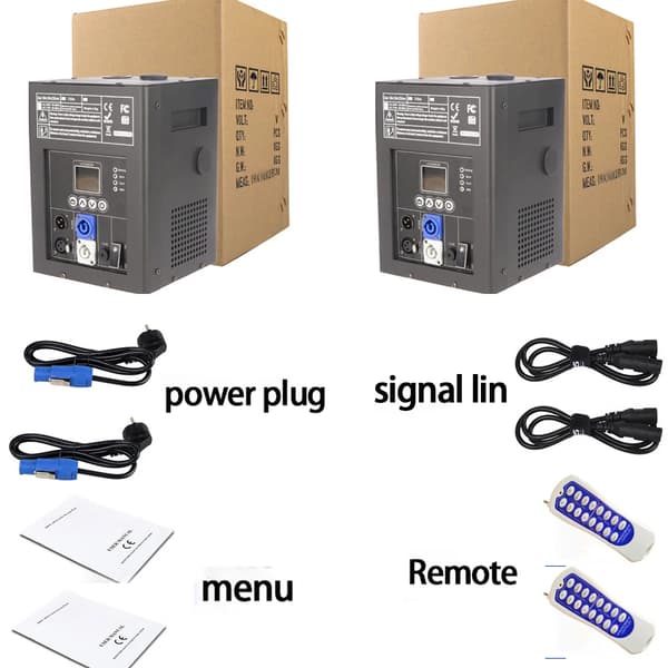 Kylmä kipinälaite, 750W teho, DMX-ohjaus,EU Plug, 2PCS