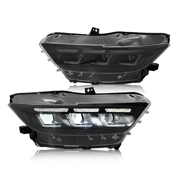 Strålkastare, LED-teknik, projektorlinsdesign,L R