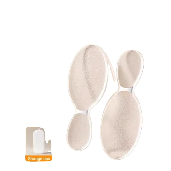 Fodfil, Exfolierende Nano Glas, Dobbelt-Sidet Design,2stk