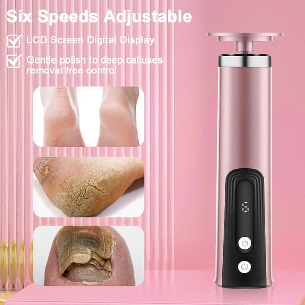 Fotvårdsverktyg, Elektrisk Drift, Ergonomisk Design,rosa
