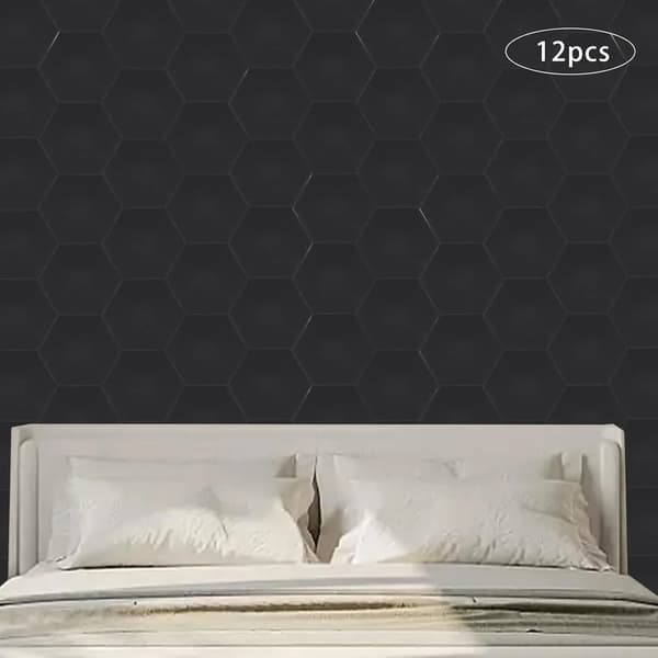 Akustiske paneler, høj kvalitet polyester, 30 x 35 cm, hexagonal design, lydabsorption, EPA certificeret
