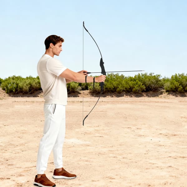 Recurve Båge Set, Komplett Nybörjarkit, Hållbara Material,svart