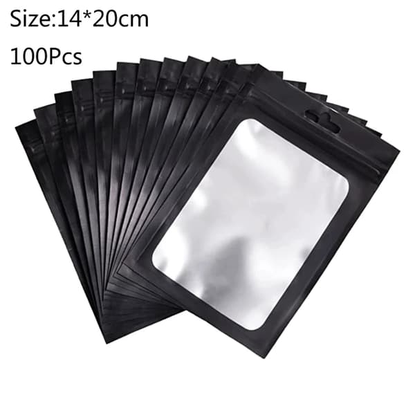 Återförslutningsbara Zip Lock-påsar, Klar Design, Hållbart Plastmaterial,10