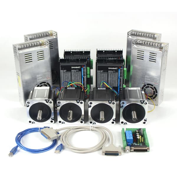 CNC-controller, stepper motor driver, høj moment,4 akse sæt