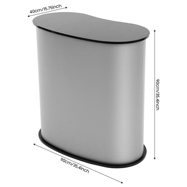 Podium Tabel, Letvægtsdesign, Nem Opsætning,sort