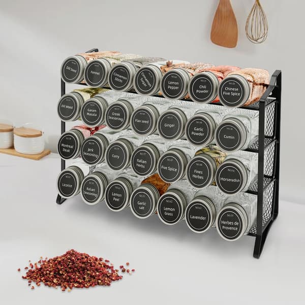 Krydderihylde, 4-lags Organizer, Moderne Design,4-niveau