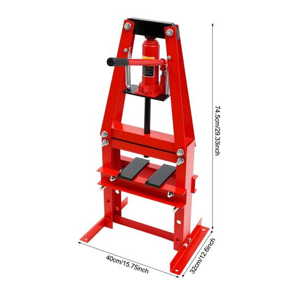 Hydraulisk Press, Justerbar Höjd, Överflödesventil,A-formad