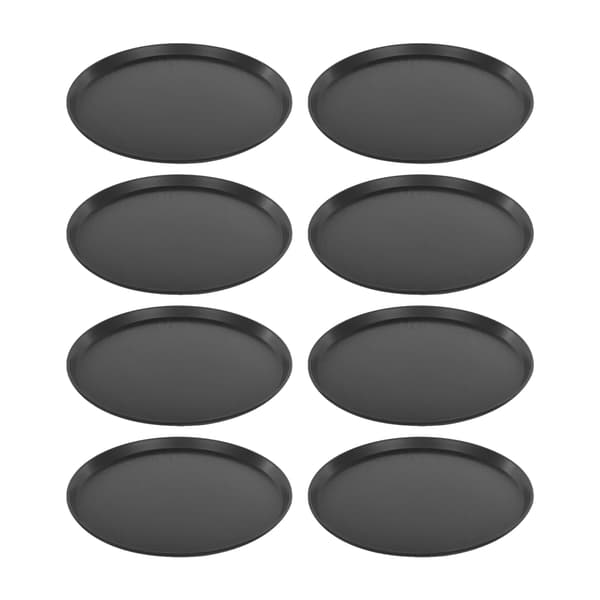 Serveringsbricka Set, Hållbar Plast, Halkfri Design,svart