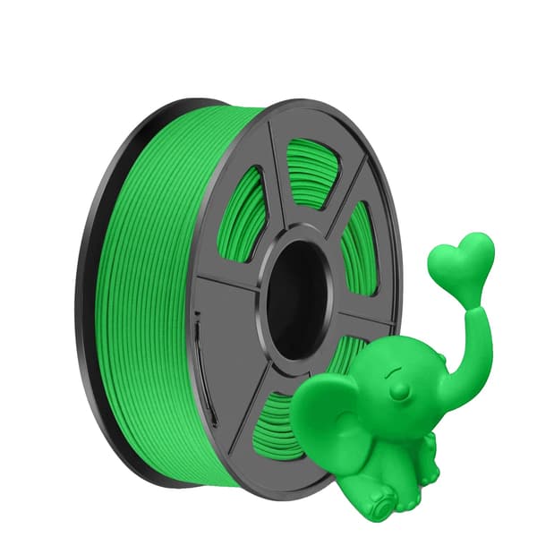 3D-printer filament, PLA-material, 1,75 mm diameter,grøn