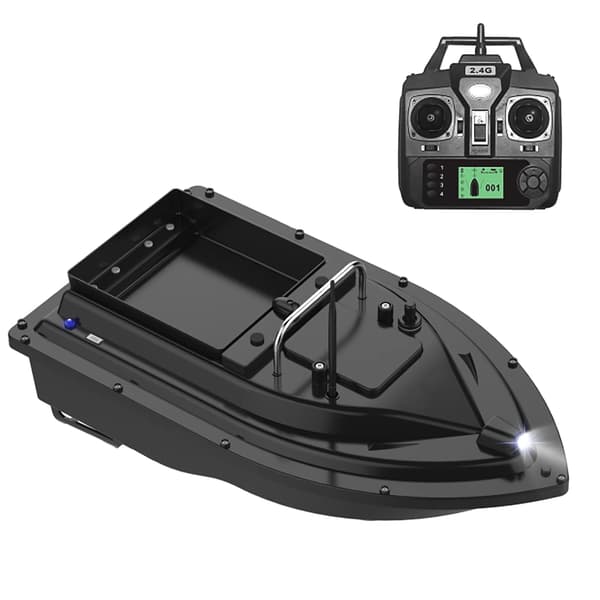 Fiskebaitbåd, 16 Waypoints, 10000mAh Batteri,sort