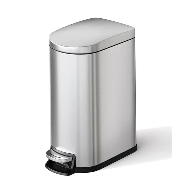 Soptunna, rostfritt stål, mjukstängande mekanism,Silver