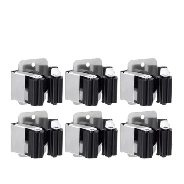 Værktøjsopbevaringshylde, Væghængt, Rustbestandig,Sort A, 4PCS-b