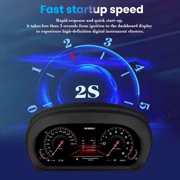 Carplay, Digital Instrument Cluster, Kompatibel med BMW 3 Series E90 E91 E92 E93, 11-tums skärm, E90 E91 E92 (Med CarPlay)