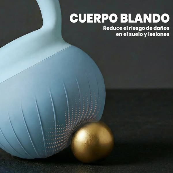 Kettlebell, Pehmeä Ulkopinta, Liukumaton Kahva,Sininen