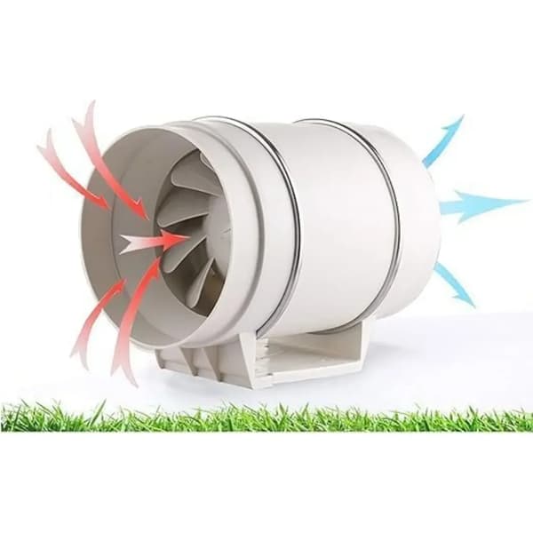 Afbudsventilator, 220 m³/t Luftstrøm, Lavt Støjniveau,HVID