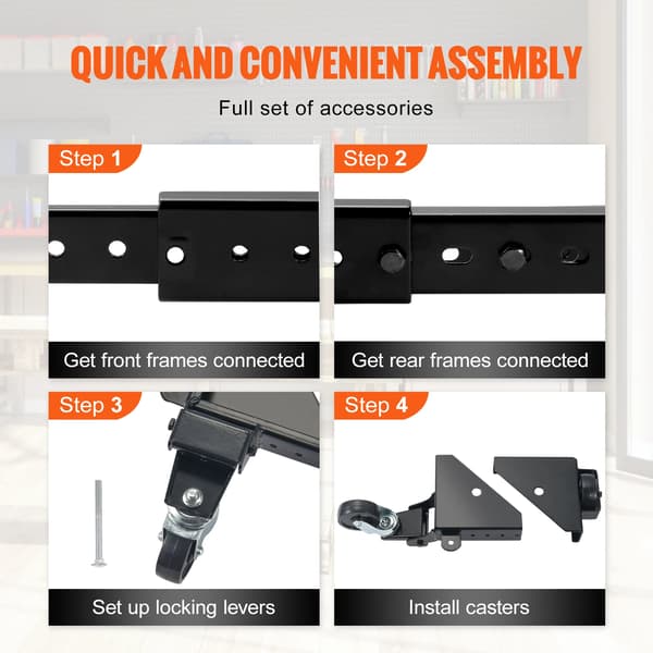 Mobil Base, Heavy Duty, Justerbart Design,500lbs