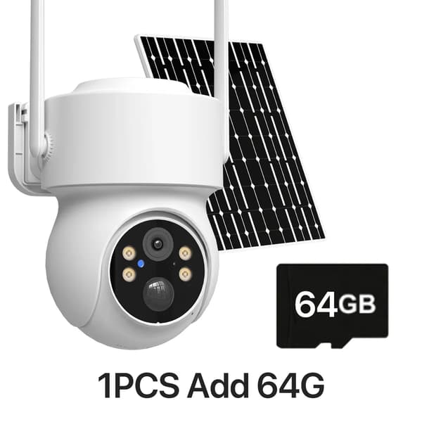 IP Kamera, WiFi-forbindelse, Nattesynsfunktion,1PCS Tilføj 64G