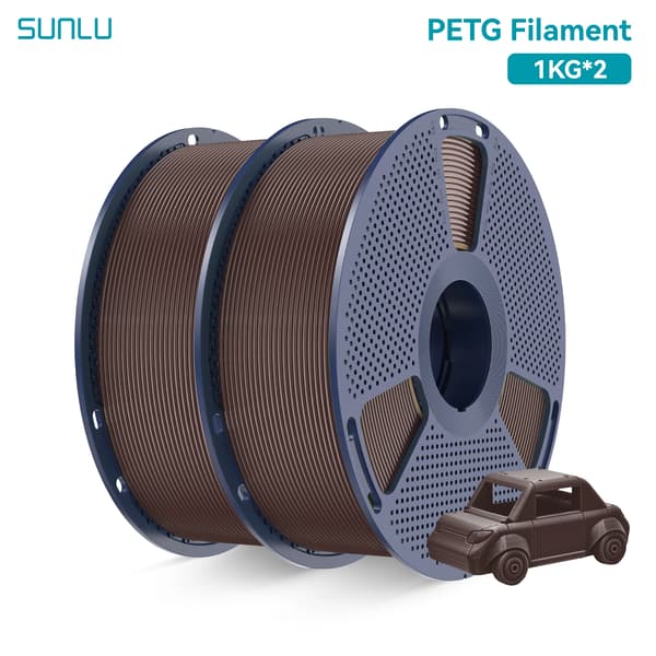 3D-printer filament, PETG-material, høj gennemsigtighed,Chokolade
