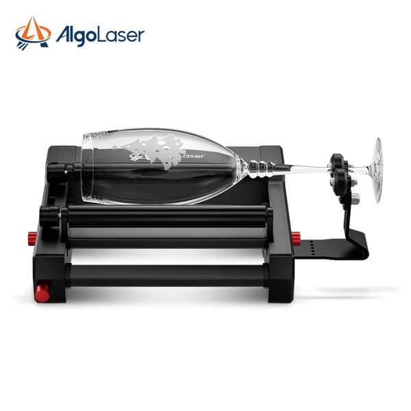 Lasergravering Maskine, 360° Rotationsfunktion, Højhastighedsydelse,sort