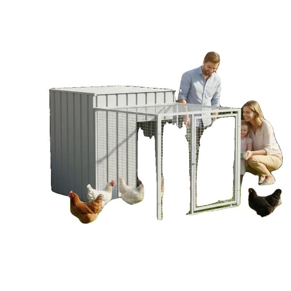 Fuglebur, Galvaniseret Jern Konstruktion, Rummelig Design,GRÅ