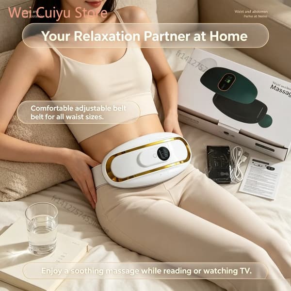 Kropsslankende massager, 3 tilstande, varm stimulation,HvidA