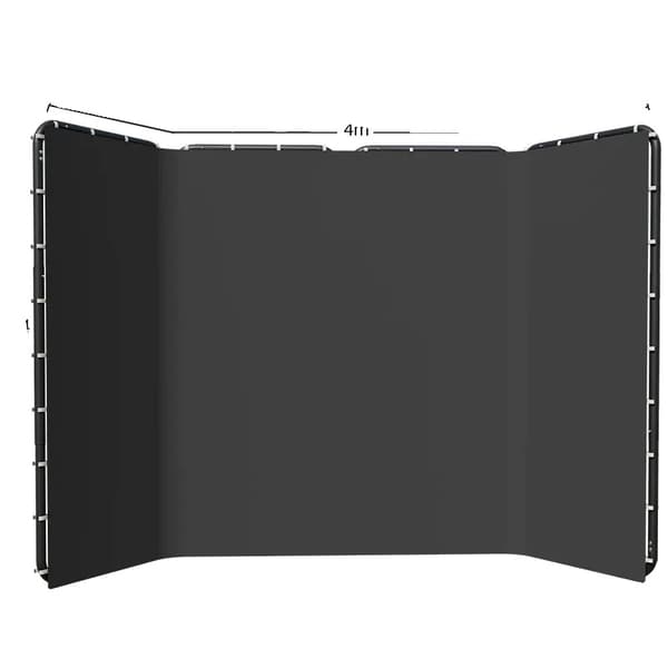 Fotografi Baggrund, Muslin Materiale, Nem Opsætning,240x400cm Sort