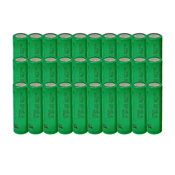 Lithium-ion batteri, 3000mAh kapacitet, 3.7V spænding,3.7 V-d, 30PCS